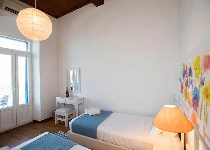 Mykonos Old Harbor Front With Balcony