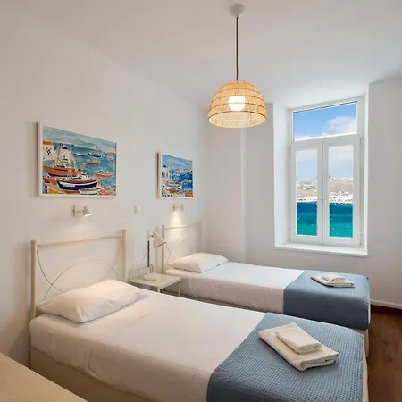 Mykonos Old Harbor Front With Balcony 度假居 *