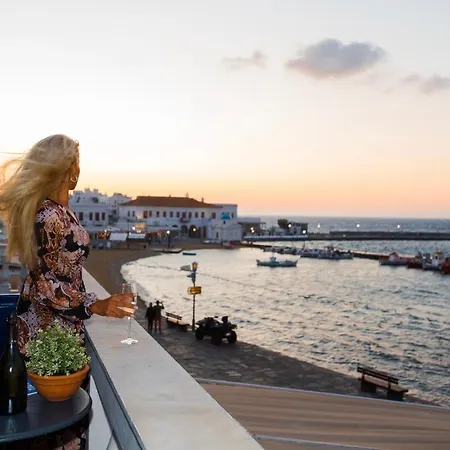 Tatil Evi Mykonos Old Harbor Front With Balcony