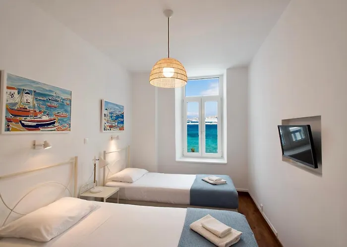 Semesterbostad Mykonos Old Harbor Front With Balcony Mykonos Town