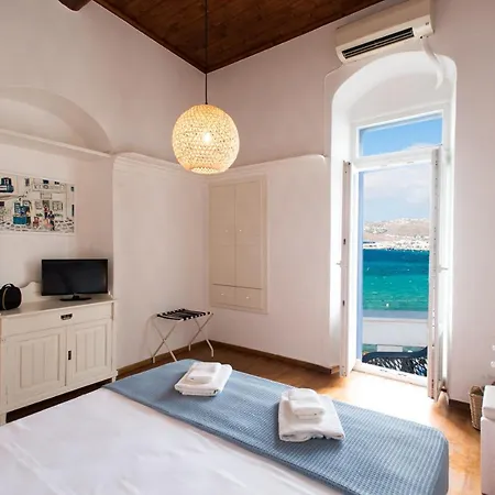 Mykonos Old Harbor Front With Balcony Casa de Férias